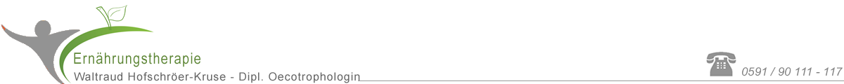Waltraud Hofschr&ouml;er-Kruse - Ern&auml;hrungstherapie